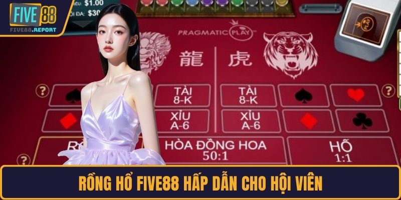 Rồng hổ tại FIVE88 hấp dẫn cho hội viên