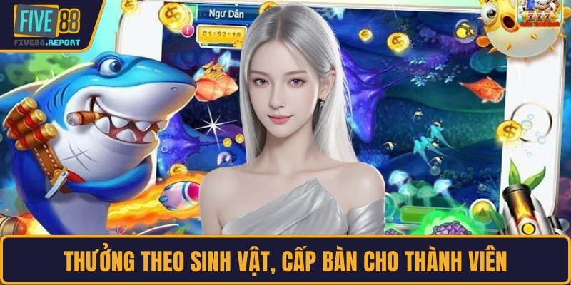 Thưởng theo sinh vật, cấp bàn cho thành viên